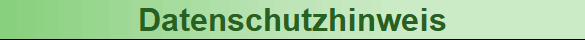 Datenschutzhinweis